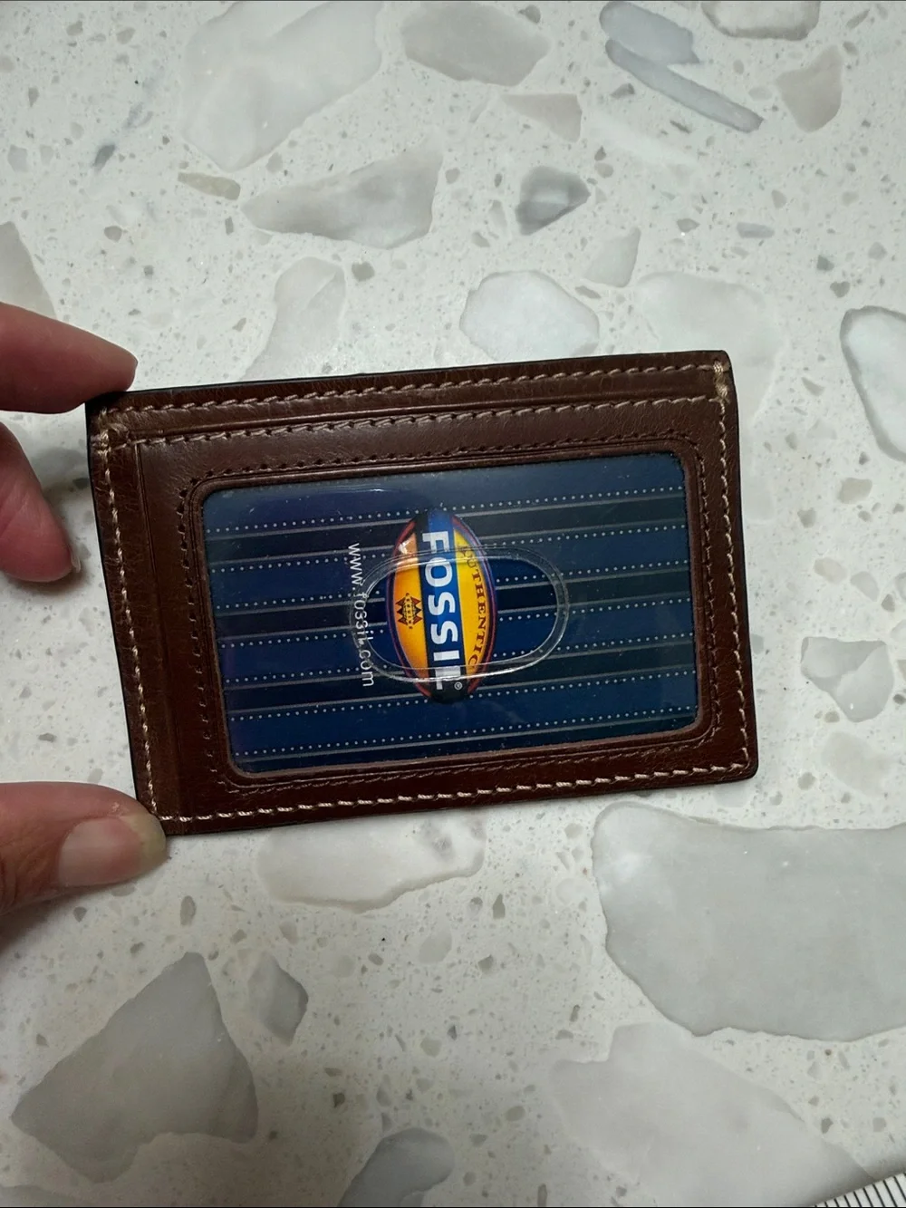Brown Leather Card Holder